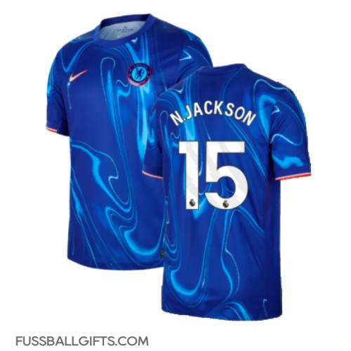 Chelsea Nicolas Jackson #15 Fußballbekleidung Heimtrikot 2024-25 Kurzarm